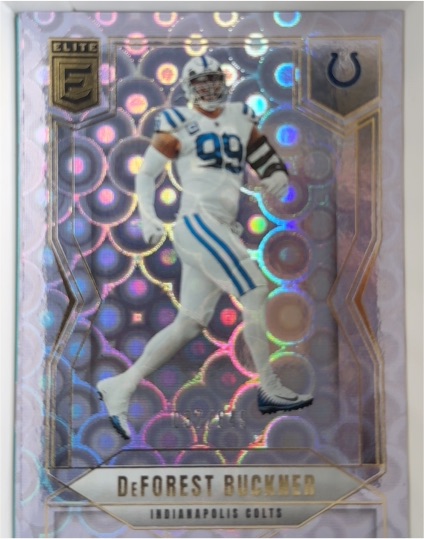 2025 Donruss Elite Lavender Pyramids # DeForest Buckner — front