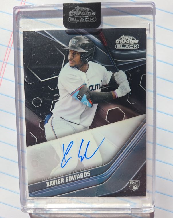 2023 Topps Chrome Black #CBA-XE Xavier Edwards — front