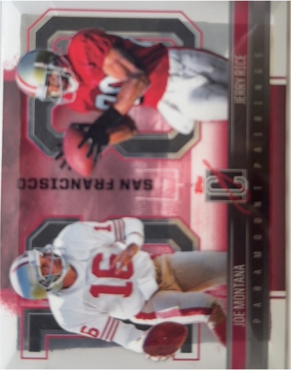 2024 Topps Signature Class Paramount Pairings #PP-13 Joe Montana / Jerry Rice — front