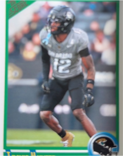 2025 Panini Score #5 Travis Hunter Anniversary Rookie — front