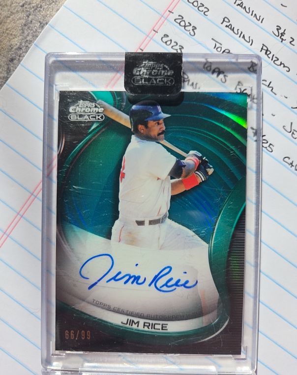 2022 Topps Chrome Black #CBA-JRI Jim Rice — front