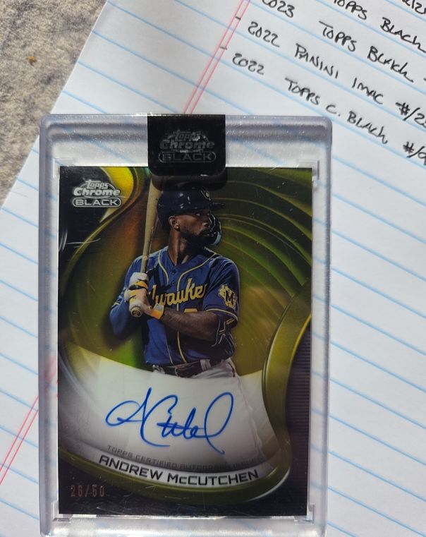2022 Topps Chrome Black #13 Andrew McCutchen — front