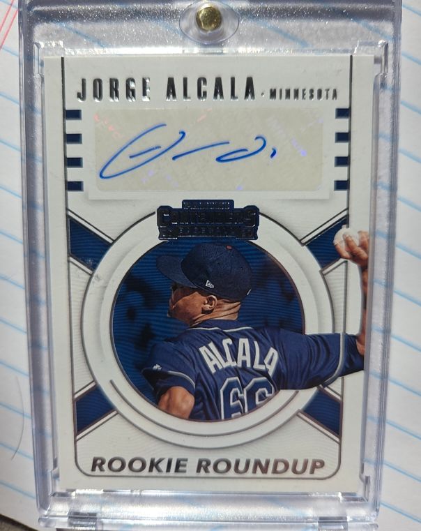 2020 Panini Contenders Rookie Roundup Autographs #RRA-JA Jorge Alcala — front