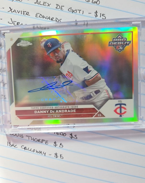 2023 Topps Pro Debut Chrome #PD-70 Danny De Andrade — front