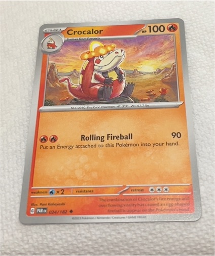 2023 Pokémon Paradox Rift #024 Crocalor — front