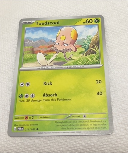 2023 Pokémon Paradox Rift #016 Toedscool — front