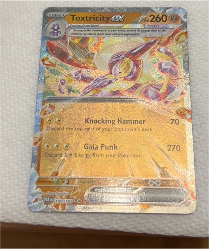 2022 Pokémon Scarlet & Violet Paradox Rift #100/182 Toxtricity ex — front
