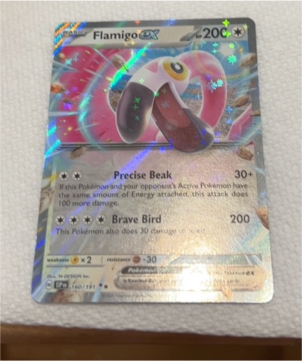 2023 Pokémon Scarlet & Violet Surging Sparks #160 Flamigo ex — front