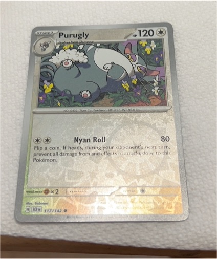 2023 Pokémon Scarlet & Violet Stellar Crown #117 Purugly — front