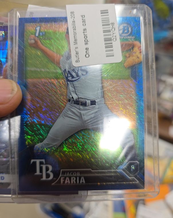 2016 Bowman Chrome #BCAP-JFA Jacob Faria — front