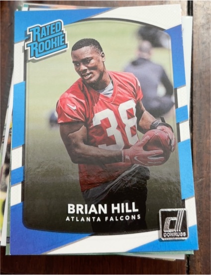 2017 Donruss #310 Brian Hill Rookie Atlanta Falcons — front