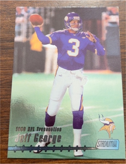 1999 Stadium Club #195 Jeff George — front