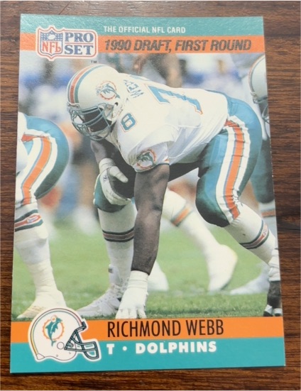 1990 Pro Set #677 Richmond Webb — front
