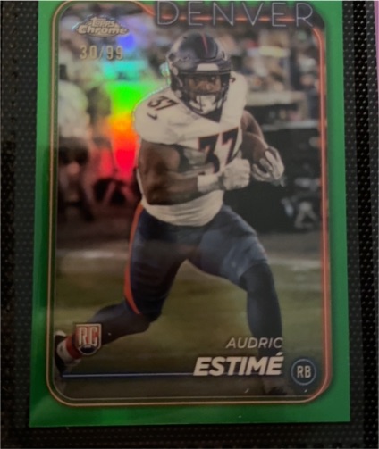 2024 Topps Chrome #222 Audric Estime Rookie — front