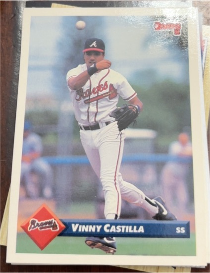 1993 Donruss #102 Vinny Castilla Atlanta Braves — front