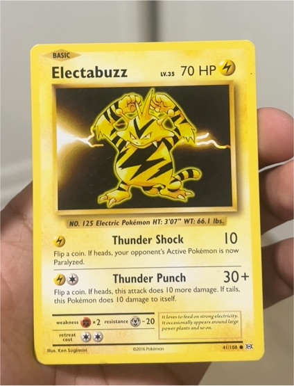 2016 Pokémon XY Evolutions #41 Electabuzz — front