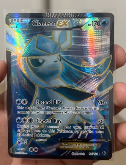 2016 Pokémon TCG Fates Collide #116 Glaceon EX — front