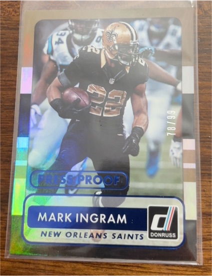2015 Panini Donruss #59 Mark Ingram Press Proof Blue — front