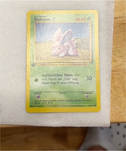 1999 Pokémon #55 Nidoran ♂ — front