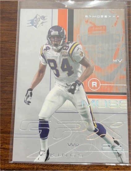 2001 Upper Deck SPx #RM Randy Moss Sample — front