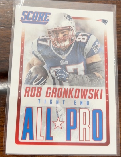 2015 Score #9 Rob Gronkowski All-Pro Glossy — front
