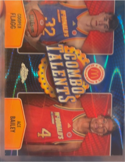2024 Topps Chrome McDonald's All-American #COT-AIR Cooper Flagg / Ace Bailey — front
