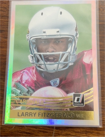 2015 Donruss Throwback #14 Larry Fitzgerald — front