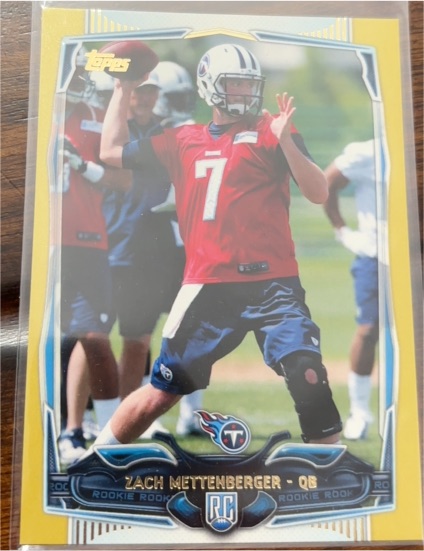 2014 Topps Chrome #206 Zach Mettenberger Rookie — front