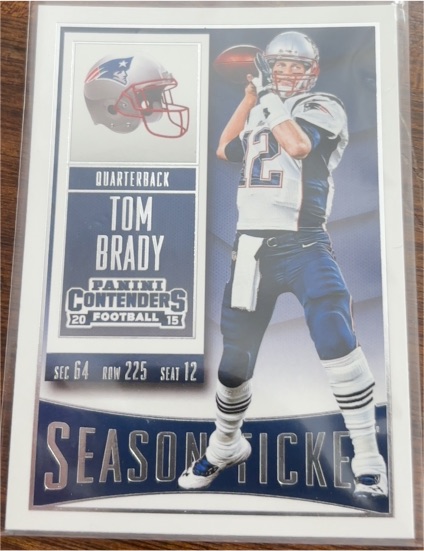 2015 Panini Contenders Season Ticket #79 Tom Brady — front