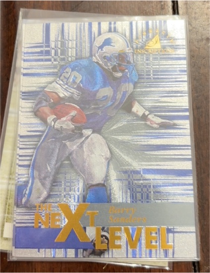 1997 Pinnacle Inscriptions #43 Barry Sanders The Next Level — front
