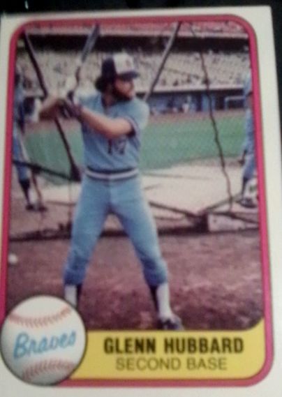 1981 Fleer #260 Glenn Hubbard — front