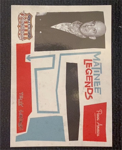 2011 Panini Americana Matinee Legends #15 Telly Savalas — front
