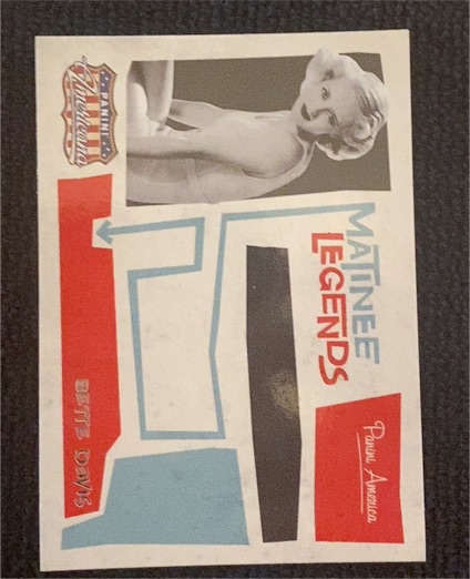 2011 Panini Americana Matinee Legends #5 Bette Davis — front