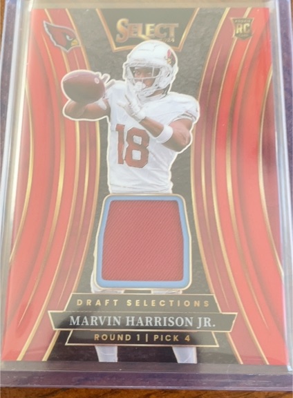 2024 Panini Select Draft Selections #DSM-MHJ Marvin Harrison Jr. — front