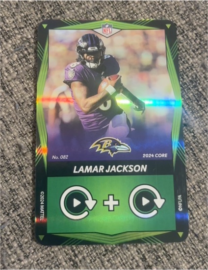 2024 Mattel Uno Elite Core #082 Lamar Jackson — front