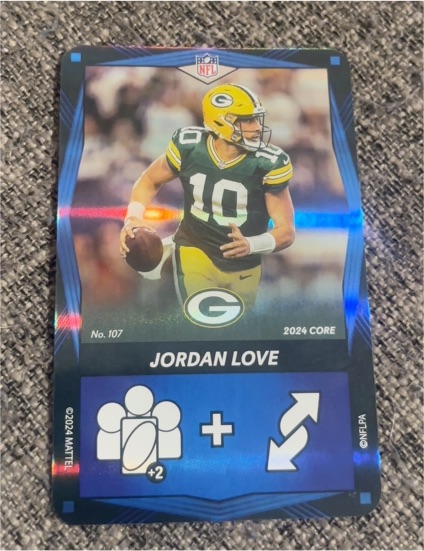 2024 Mattel UNO Elite #107 Jordan Love — front
