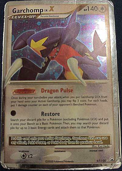 2008 Pokemon Diamond & Pearl Majestic Dawn #97 Garchomp LV.X — front