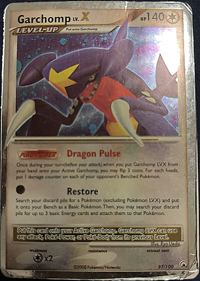 2008 Pokemon Diamond & Pearl Majestic Dawn #97 Garchomp LV.X — front