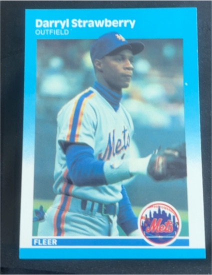 1987 Fleer #23 Darryl Strawberry — front
