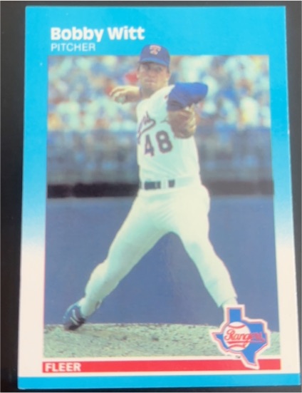 1987 Fleer #143 Bobby Witt — front