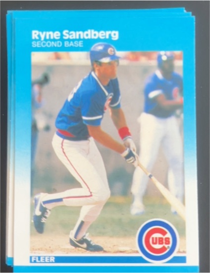 1987 Fleer #572 Ryne Sandberg — front
