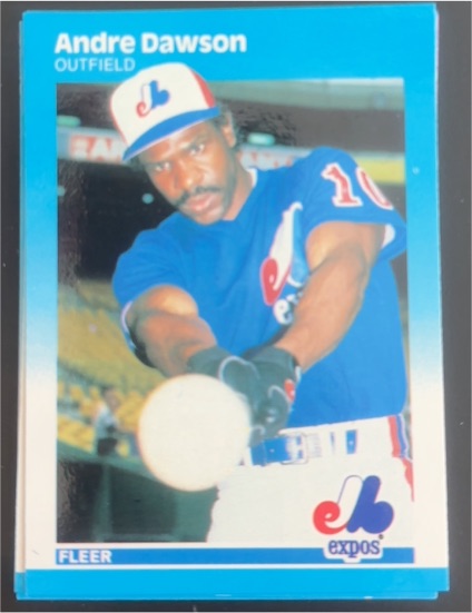 1987 Fleer #316 Andre Dawson — front