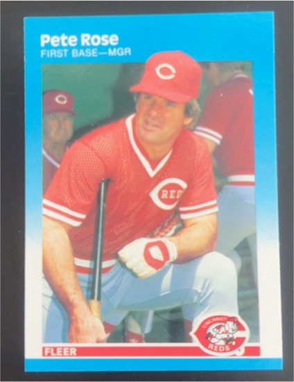 1987 Fleer #213 Pete Rose — front