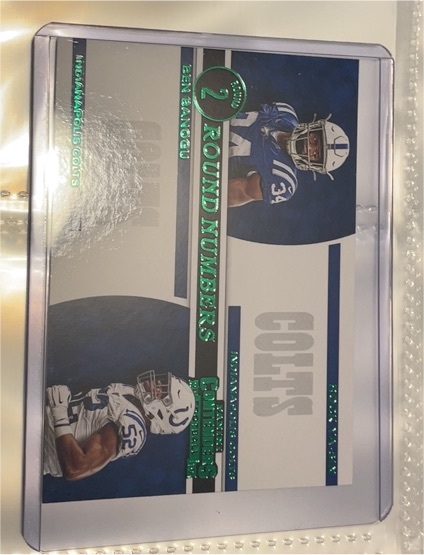 2019 Panini Contenders Round Numbers #RN-SB Ben Banogu / Rock Ya-Sin — front