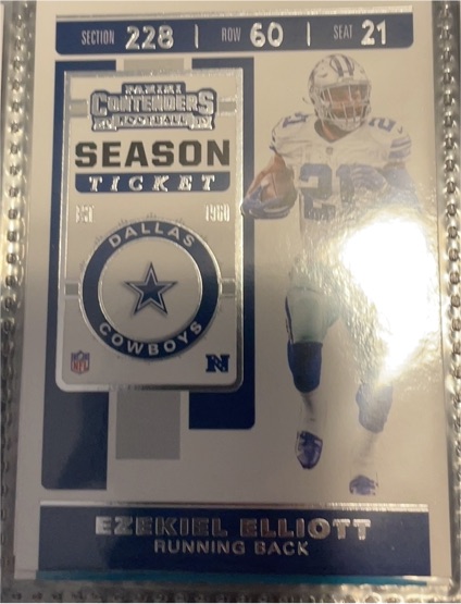 2019 Panini Contenders #99 Ezekiel Elliott — front