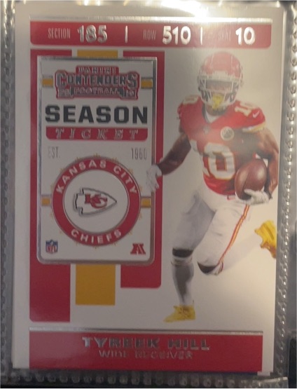 2019 Panini Contenders #40 Tyreek Hill — front