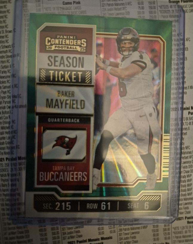 2023 Panini Contenders Season Ticket #92 Baker Mayfield — front