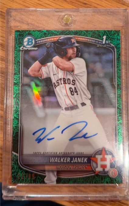2025 Bowman Chrome #CPA-WJA Walker Janek — front