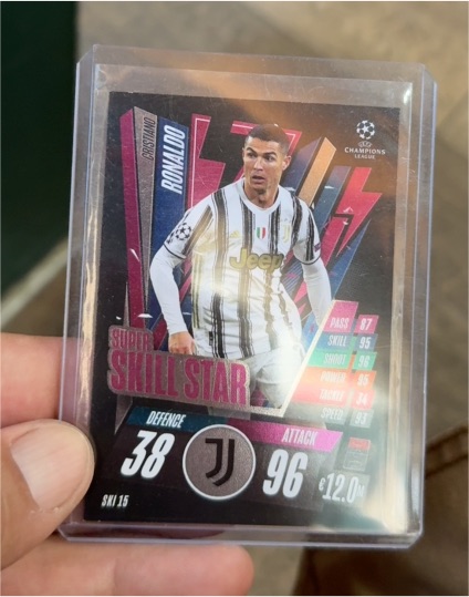 2020-21 Topps Match Attax UCL Extra Super Skill Stars #SKI 15 Cristiano Ronaldo — front