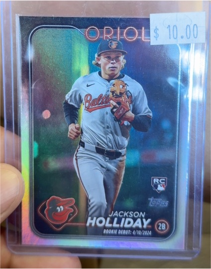 2024 Topps Update #US97 Jackson Holliday Rookie Debut Baltimore Orioles — front